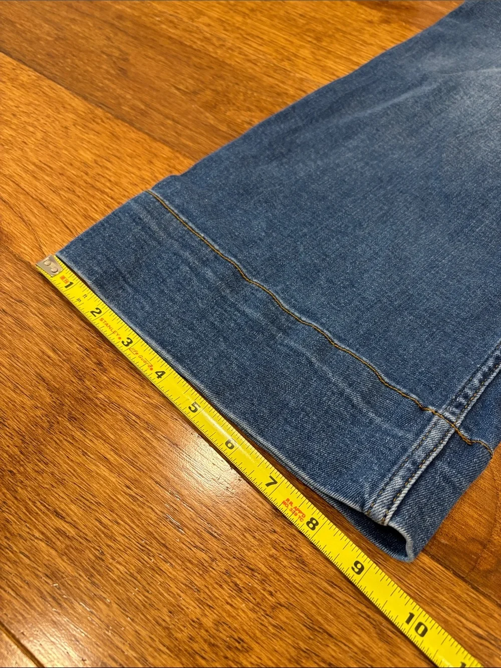 BAGATELLE Jeans Women’s 27 Blue Patch Pockets Wide Leg Crop High Rise Sailor